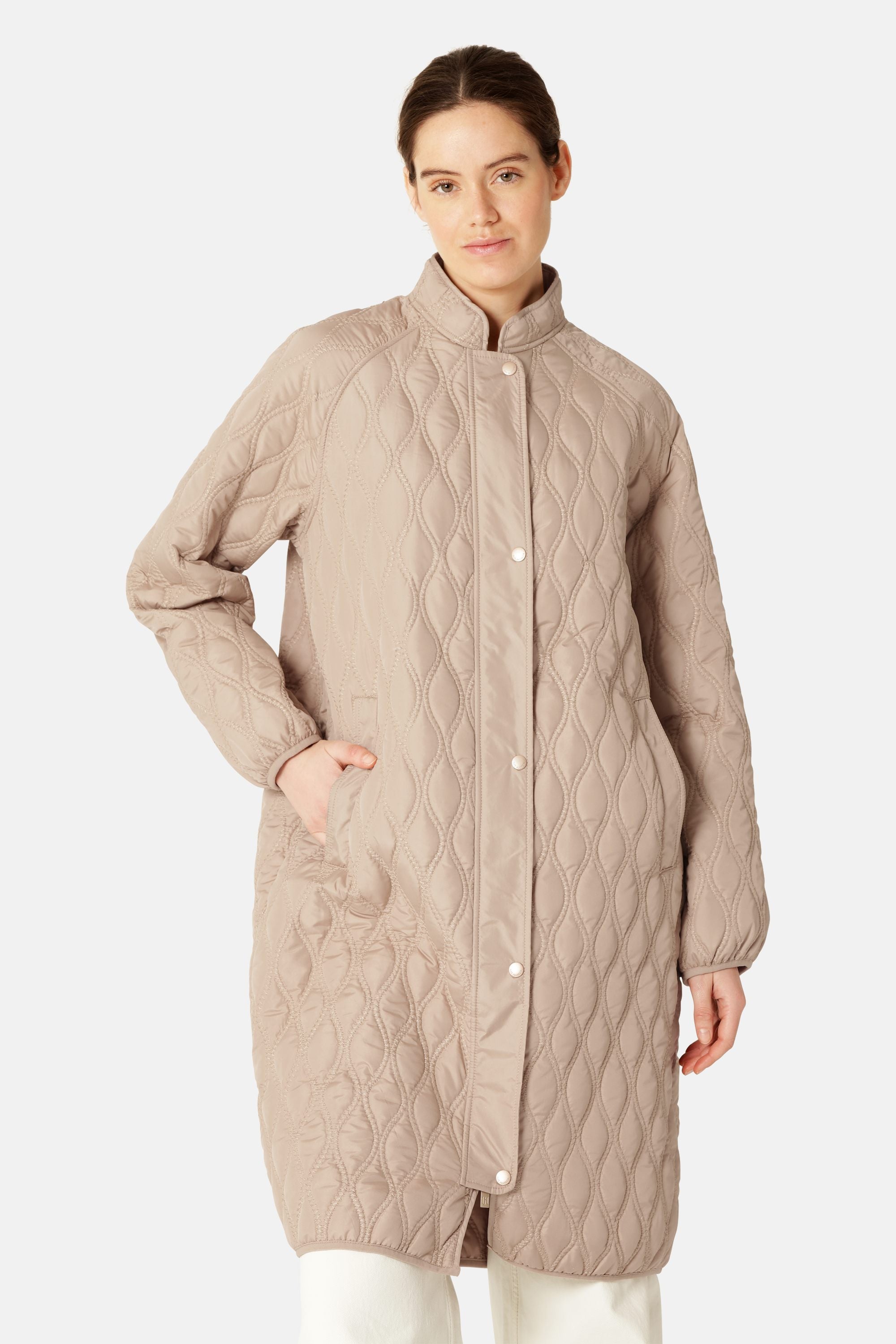 Long Quilt Jacket - Wheat